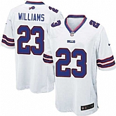 Nike Men & Women & Youth Bills #23 Williams White Team Color Game Jersey,baseball caps,new era cap wholesale,wholesale hats
